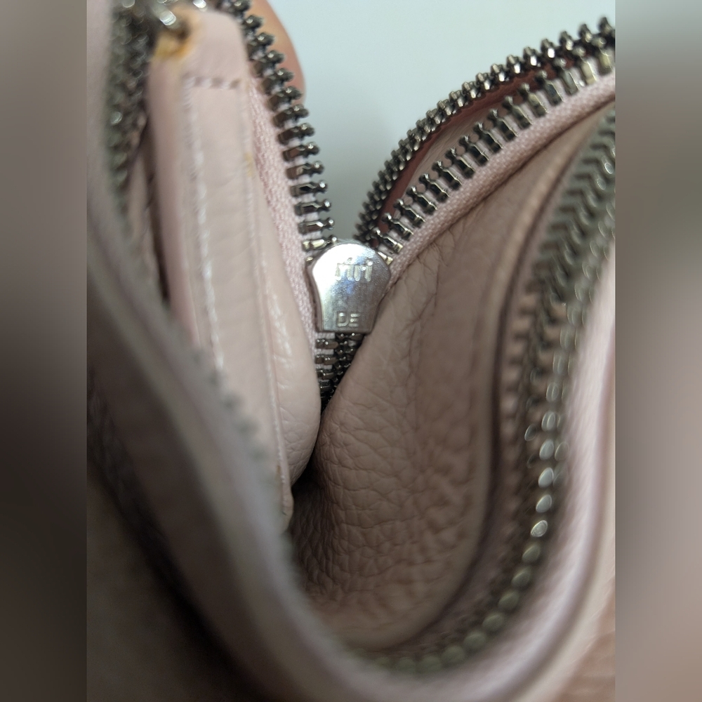 Kara Pebbled Leather Pink two-way wear crossbody bag - Picture 13 of 16